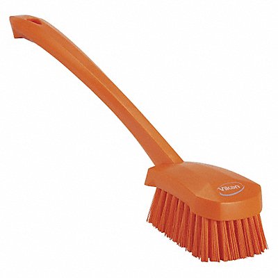 16 L Polyester Short Handle Scrub Brush Orange