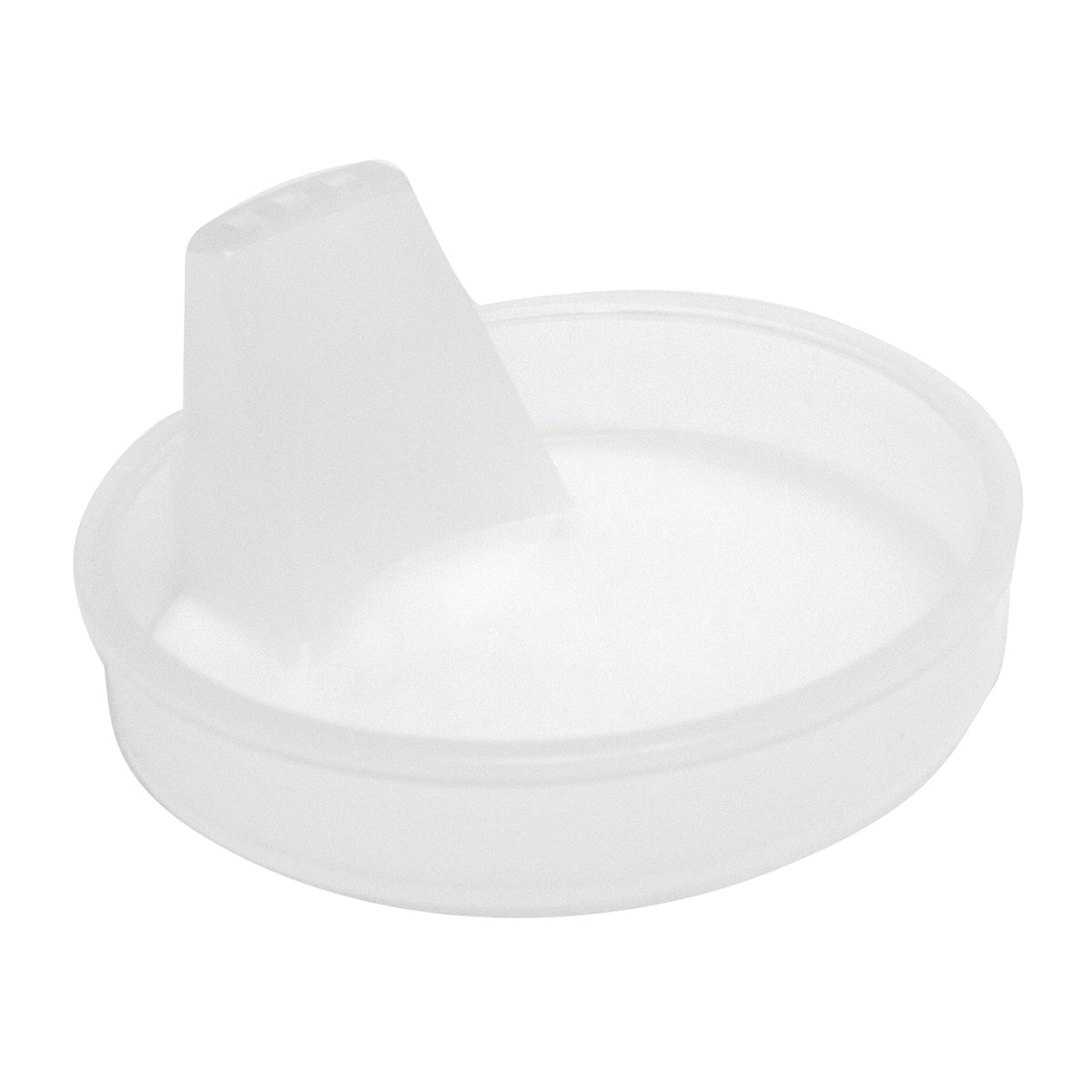 Replacement spout lid for "hand-to-hand" mug