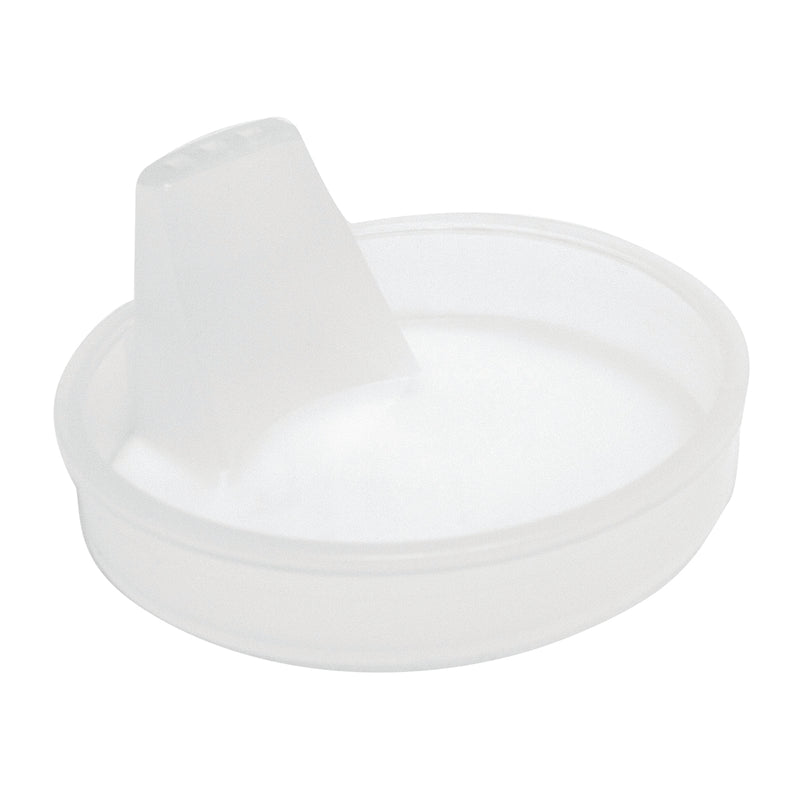 Replacement spout lid for "hand-to-hand" mug