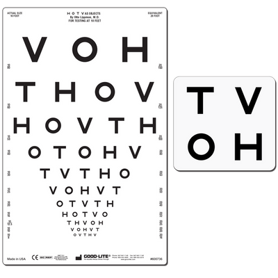 HOTV PROPORTIONALLY SPACED DISTANCE CHART