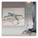 Roylan div of Patterson Med Cane Quad Wide Base Aluminum 300lb Capacity 29-38" Silver Adult Each - CA70021