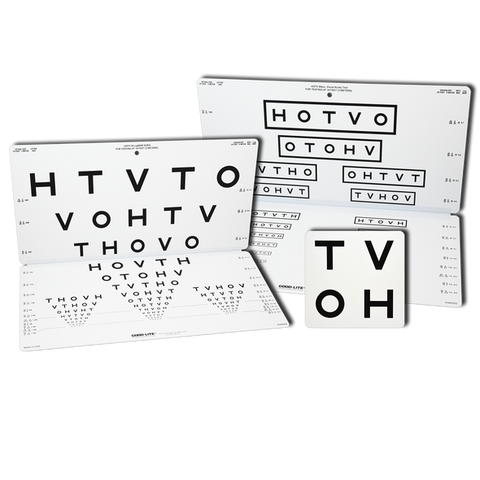 HOTV DISTANCE FOLDING PEDIATRIC EYE CHART – Medute