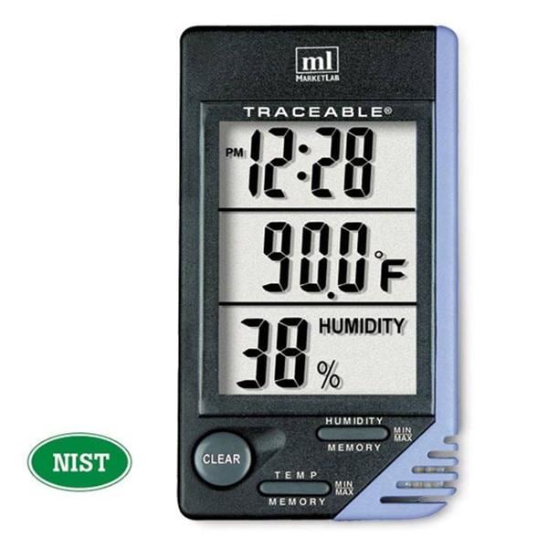 Marketlab Traceable Temperature Hygrometer ABS Plastic 0 to 50C/20 to 90% Each - 4040