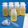 Globe Scientific Bottle with Screwcap, Wide Mouth, Round, Graduated, LDPE (Cap: PP), 250mL