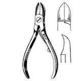Sklar Instruments Nipper Nail 4-1/2" Concave Blades Folding Spring Stainless Steel Each - 97-1145
