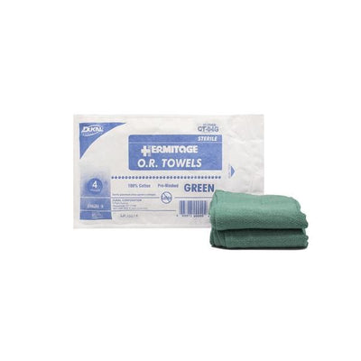 Dukal Corporation Towel OR Cotton 17x27" Green Sterile 80/Ca - CT-04G