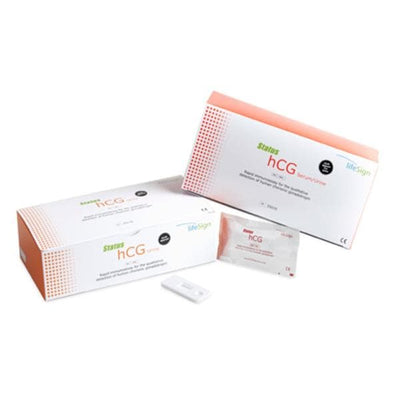 Princeton Biomedical Status hCG Urine/Serum Test Cassette CLIA Waived for Urine 25mIU/mL 35/Bx - 35035