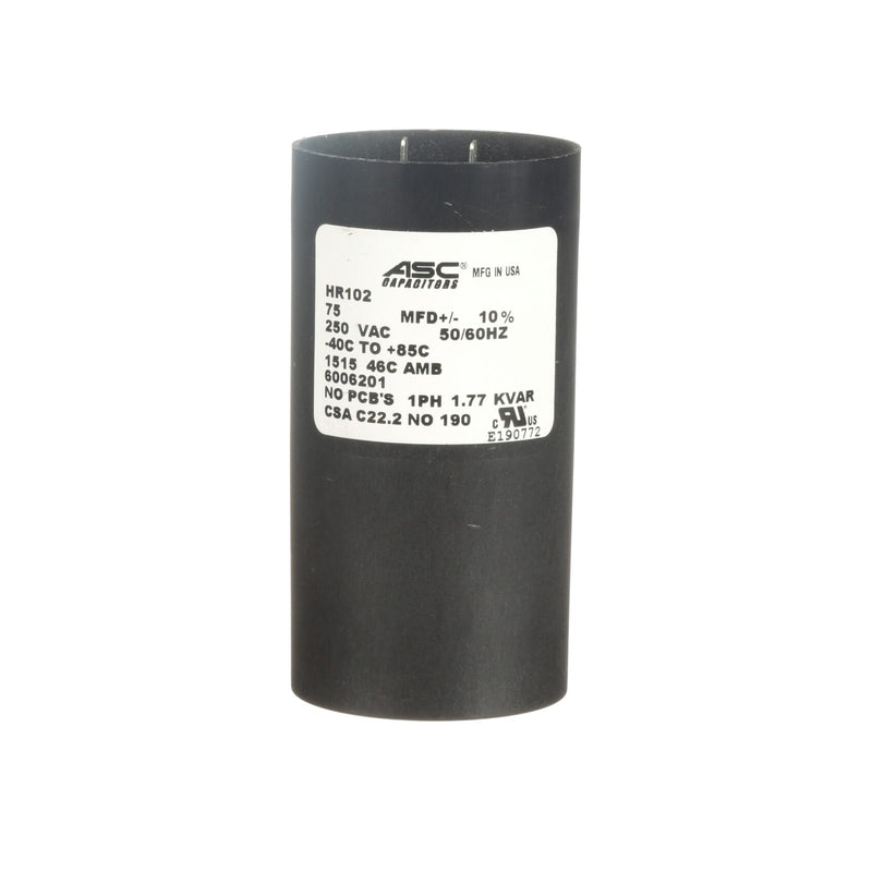 Hillrom Cap, 75UF, 10%, 250V AC, Motor - 94.95