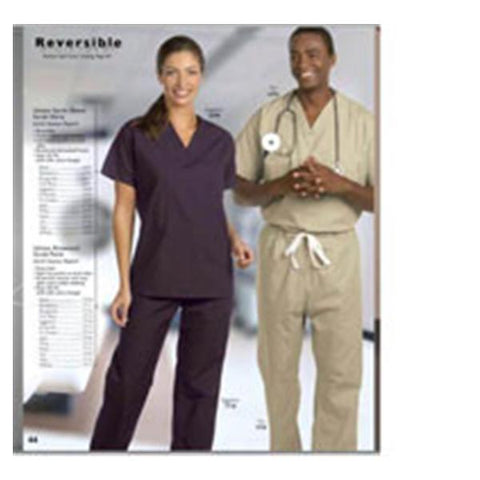 Fashion Seal Shirt Scrub 65% Polyester / 35% Cotton Fashion Poplin Unsx Nvy Lg Rvrsbl Pckt Each - 6694-L