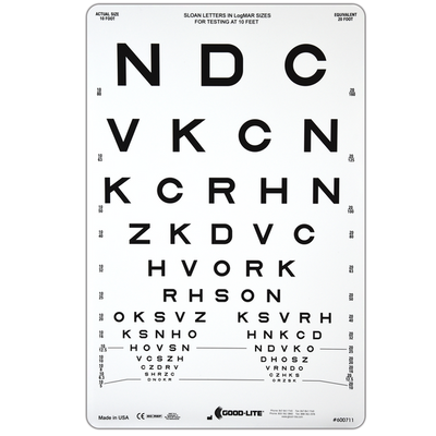 PROPORTIONALLY SPACED LOGMAR SLOAN LETTER CHART