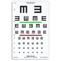 TUMBLING E WIDE-SPACED DISTANCE CHART