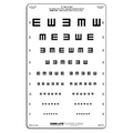 TUMBLING E LINEAR-SPACED DISTANCE CHART