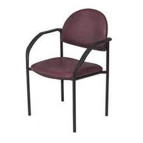 Brewer Company Chair Side 18x18" Steel Frame Gunmetal With Backrest Eachch - 1200-22