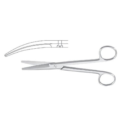 Miltex Scissors Dissecting Mayo Meister-Hand 9" Beveled Curved Stainless Steel Each - Integra Miltex - MH5-130