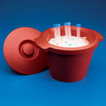 Globe Scientific Ice Bucket, with Lid, 4.5L, Round, Red - GS-601000