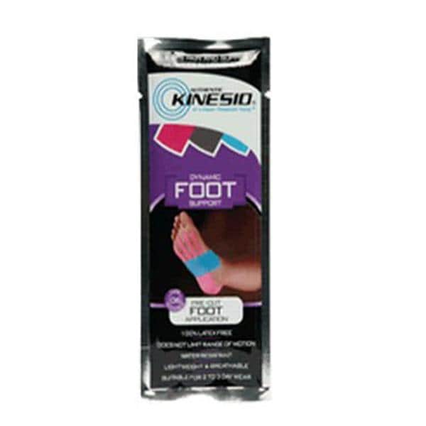 National Medical Alliance Tape Kinesiology Kinesio Cotton/Acrylic Pre Cut Adhesive Red/Aqua 20/Bx - KNPCF9906
