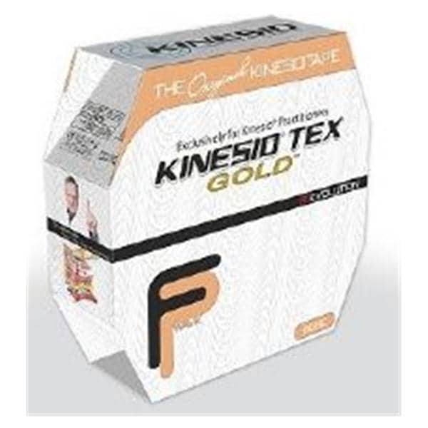 National Medical Alliance Tape Kinesiology Kinesio Tex Gold Cotton/Elastic/Acrylic 2"x34yd Adhs Bg 1Rl/Bx - GKT14125FP