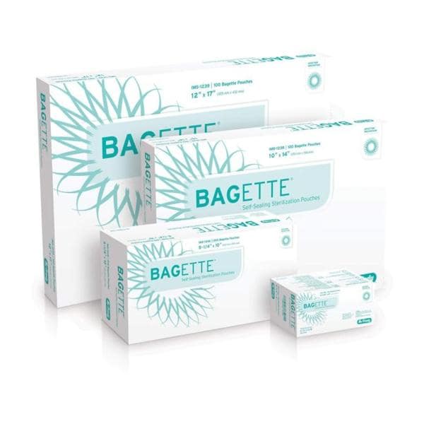 Hu Pouch Sterilization IMS Bagette 12 in x 17 in Blue / White 100/Bx, 10 BX/CA - Friedy (Hufriedy) - IMS-1239