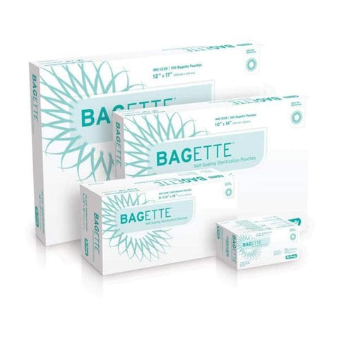 Hu Pouch Sterilization IMS Bagette 12 in x 17 in Blue / White 100/Bx, 10 BX/CA - Friedy (Hufriedy) - IMS-1239