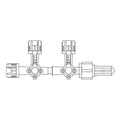 Baxter Healthcare Stopcock 4-Way Rotating Male Luer Lock Adapter 50/CA - 2C6217
