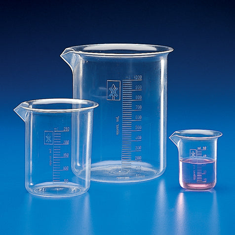 Globe Scientific Beaker, PMP (TPX), Molded Graduations