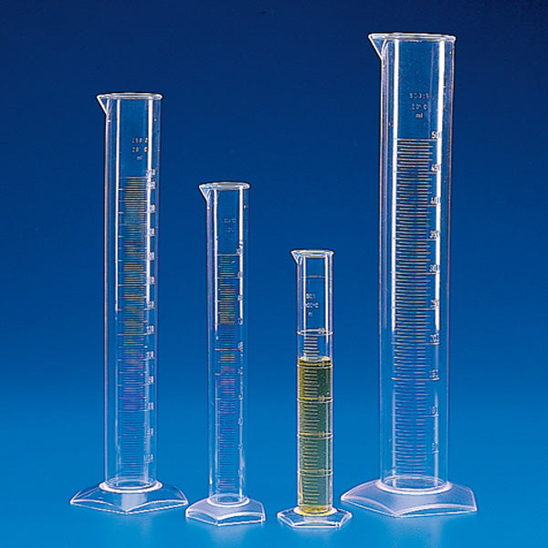 Globe Scientific Graduated Cylinder, PMP (TPX), Molded Graduations