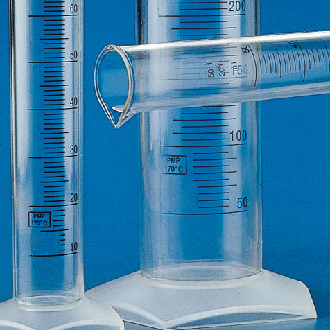Globe Scientific Graduated Cylinder, PMP (TPX), Printed Graduations