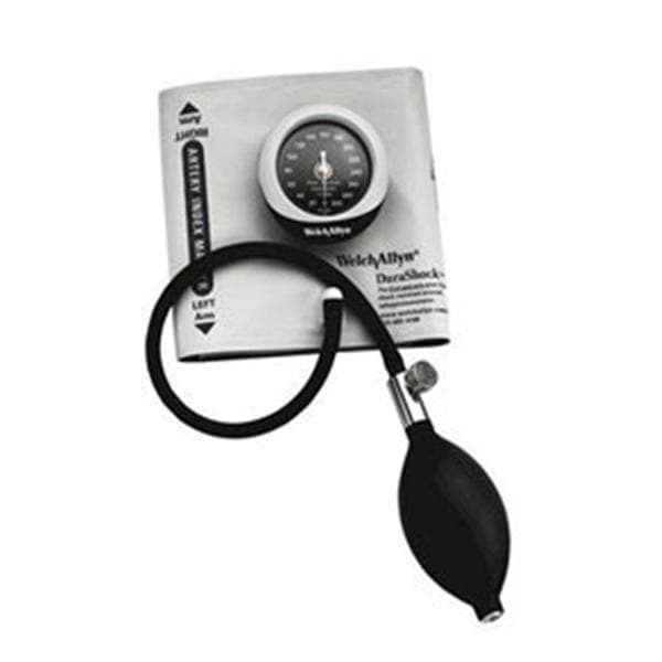 Welch Sphygmomanometer Anrd DuraShock Silver Series Sm Adlt 10 Arm 300mmHg Gry/Blk Each - Allyn - DS45-10