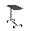 Brewer Company Table Overbed 25lb Capacity Walnut 15-1/2x26" Each - 11610