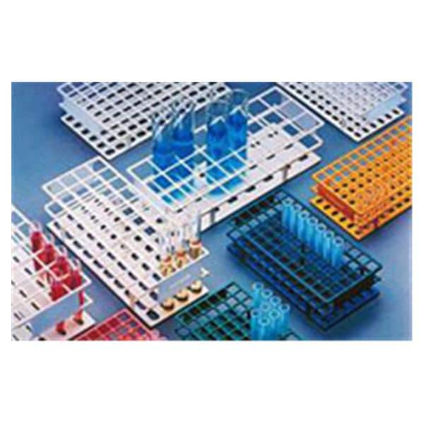Fisher Scientific Co. Nalgene Unwire Test Tube Rack 13mm 72 Place White Each - 14-809-22