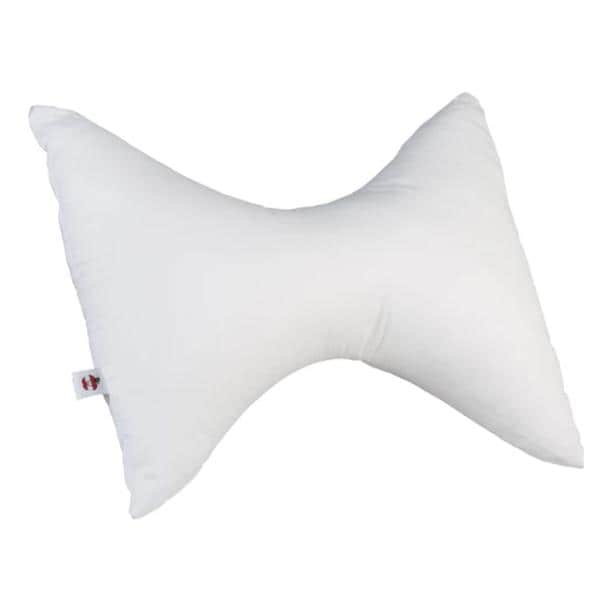Core Products Pillow Sleeping Bowtie White Cotton Cover Firm Support Each - FIB-210