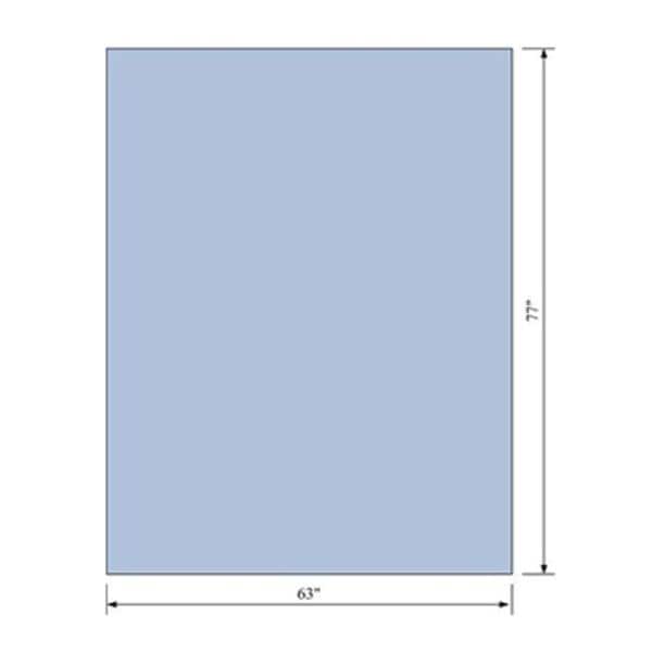 C Drape Sheet Non-Fenestrated 63x77" Large Sterile 48/Ca - Core Medical, Inc - 19101