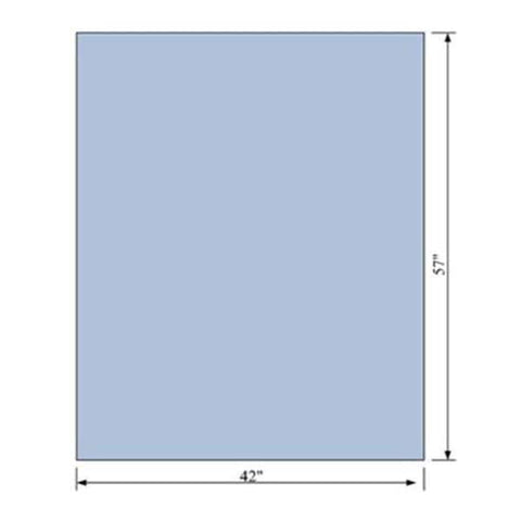 C Drape Sheet Non-Fenestrated 57x42" Half Blue Sterile 40/Ca - Core Medical, Inc - 19116