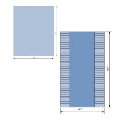 C Pack Drape Basic I With Fan Folded Drape 42x57" 16/Ca - Core Medical, Inc - 60002