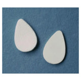 Aetna Felt Corporation Pad Orthopedic Mtrsl Felt 2-5/16x1-9/16" 1/4" Thick Adhesive White Size M-42 PK - 42319