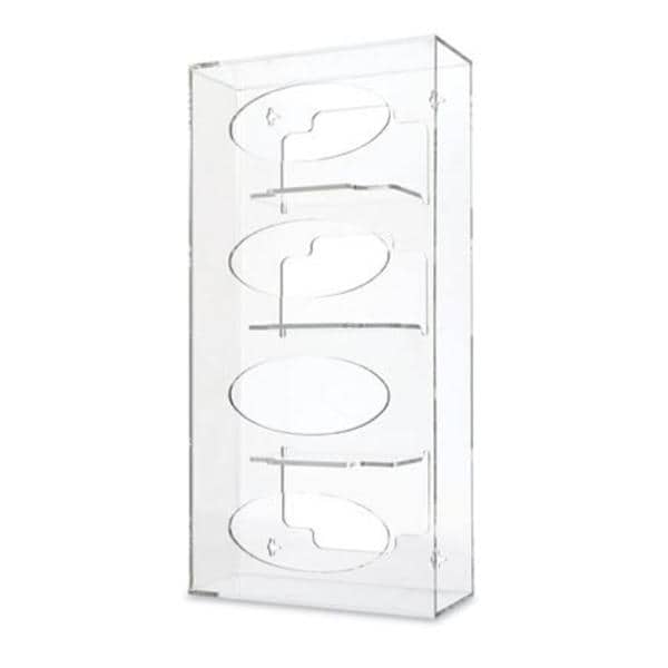 Marketlab Glove Box Holder Acrylic Quad Clear Side Loading Each - 7039-CL