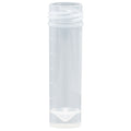 Globe Scientific Transport Tube, 5mL, No Cap, PP, Conical Bottom, Self-Standing, Molded Graduations - GS-6101-TUBE