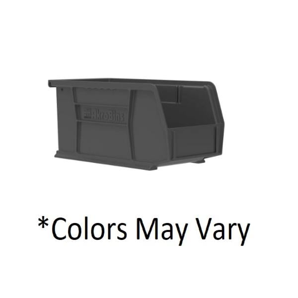 Akro Bin Storage AkroBins 10-7/8x5-1/2x5" Black Polymer With Label Holder 12/Case - Mils - 30230BLACK