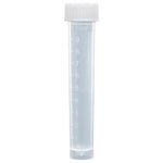 Globe Scientific Transport Tube with Separate Screw Cap, PP, Conical Bottom, Self-Standing, Molded Graduations