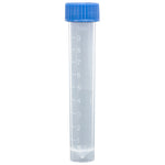 Globe Scientific Transport Tube with Separate Screw Cap, PP, Conical Bottom, Self-Standing, Molded Graduations