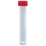 Globe Scientific Transport Tube with Separate Screw Cap, PP, Conical Bottom, Self-Standing, Molded Graduations