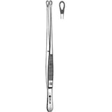 Sklar Instruments Forcep Dressing Singley 9" Fenestrated Tip Serrated Straight Stainless Steel Each - 36-1290