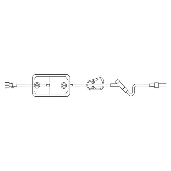 Baxter Healthcare IV Extension Set Interlink Y-InjectionSite Female Luer Lock Adapter 21" Ca - 2C1103
