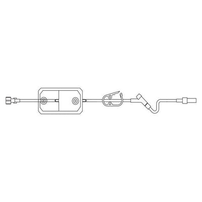Baxter Healthcare IV Extension Set Interlink Y-InjectionSite Female Luer Lock Adapter 21" Ca - 2C1103