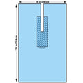 O & M Halyard Drape Sheet Fenestrated 80x124" Universal Sterile 16/Ca - 89079
