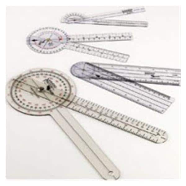 Patterson Med(Sammons Preston) Goniometer ROM Inches/Centimeters 8" 0-180 Degree Range 1/EA - 7509