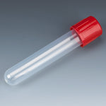Globe Scientific Test Tube with Attached Screw Cap, 12 x 75 mm (5mL), PP, 250 of Bag, 4 Bags of Case