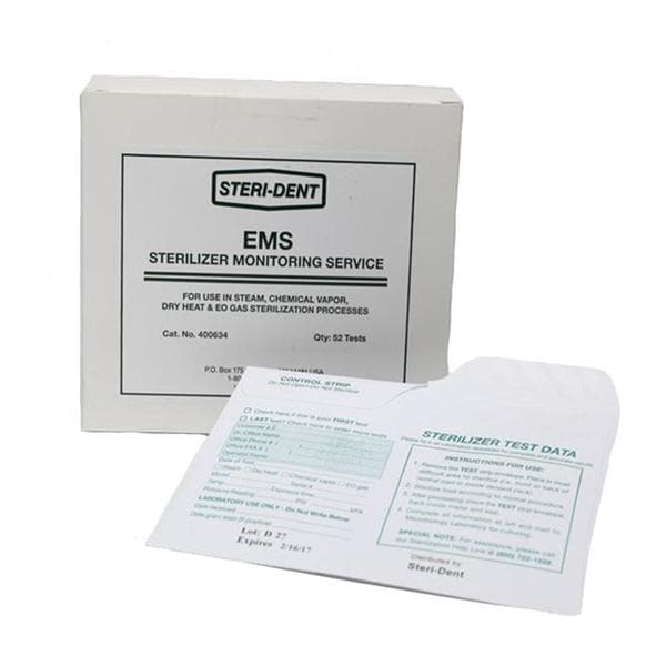 Steri Spore Test Mail In Steri-Dent Test Pack 12/Bx - Dent Corp - 400633