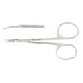 Miltex Scissors Iris 3-1/2" Smooth Curved 15mm Stainless Steel Each - Integra Miltex - 18-1394