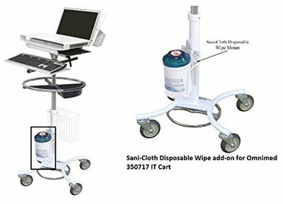 Omnimed Optional Sani-Cloth Disposable Wipe Mount